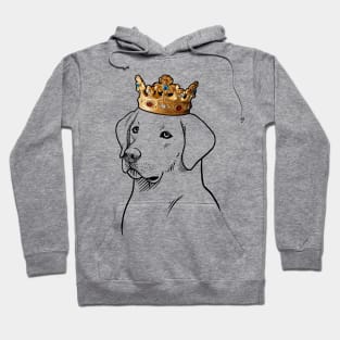 Labrador Retriever Dog King Queen Wearing Crown Hoodie